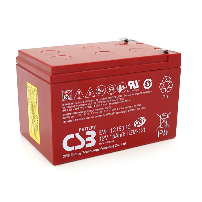 
					Акумуляторна батарея CSB EVH12150, 12V 15Ah (151х98х94мм), Q4