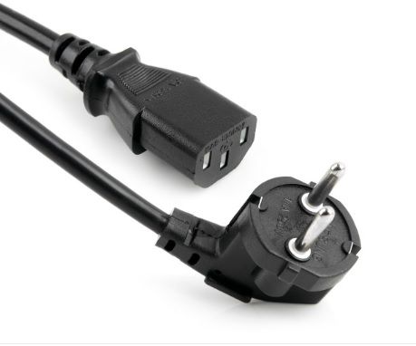 
					Кабель живлення Schuko PC-186 CEE7 / 7-C13, 1.5M, 0.5mm, OEM (євровилка) Q25 / 250