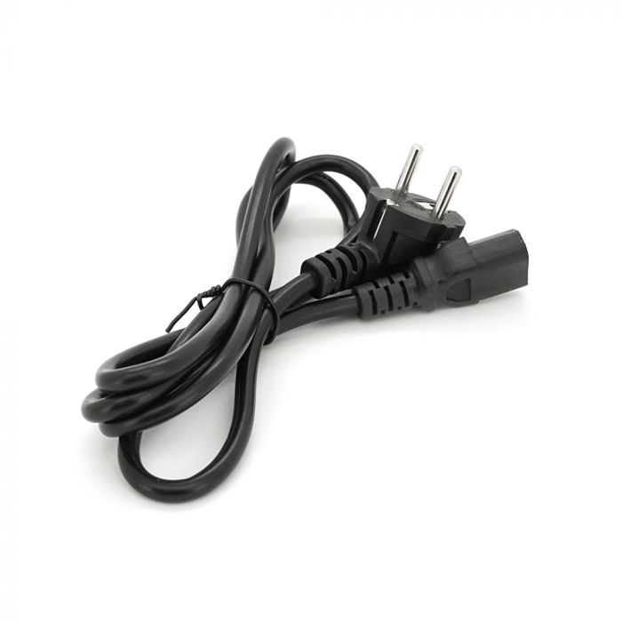 
					Кабель живлення Schuko PC-186 CEE7 / 7-C13, 1.5M, 0.5mm, OEM (євровилка) Q25 / 250