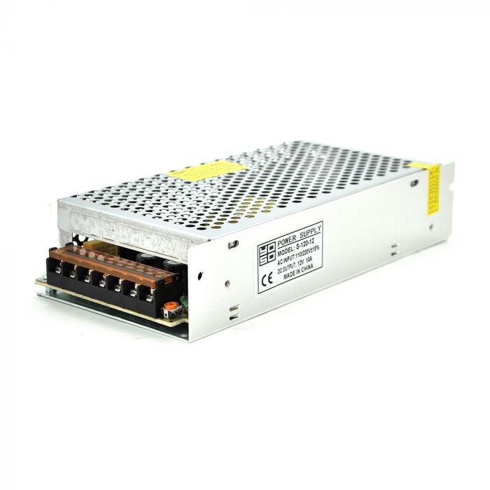
					Імпульсний блок живлення YOSO 12В 10A (120W) S-120-12 перфорований Q50 (208*102*46) 0,45 кг (199*98*42)