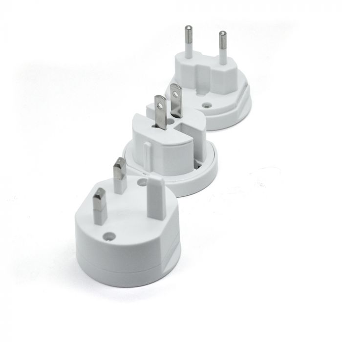
					Перехідник на  американка/євророзетка 4 in 1, White, BOX