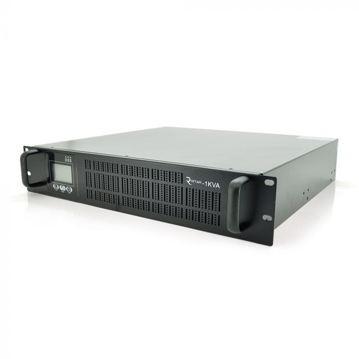 
					ДБЖ з правильною синусоїдою ONLINE Ritar RT-1KS-LCD, RACK 1000VA (900Вт), 24В, Вбудована батарея 12V 7,5Ah х 2шт  (482*440*87)