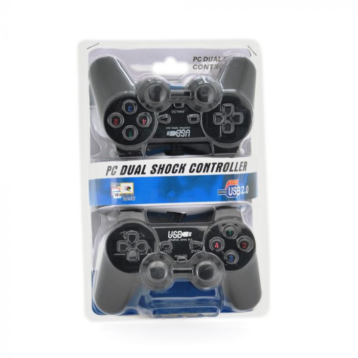 
					Геймпади (2шт) провідні для ПК USB-2082 USB 2.0 Double Shock