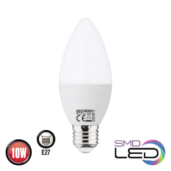 
					Лампа свічка ULTRA SMD LED 10W 6400K E27 1000Lm 175-250V