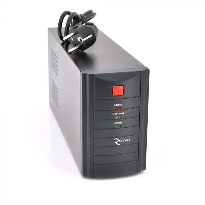 
					ДБЖ Ritar RTM1500 (900W) Proxima-L, LED, AVR, 3st, 3xSCHUKO socket, 2x12V9Ah, metal Case (350х120х190) Q2