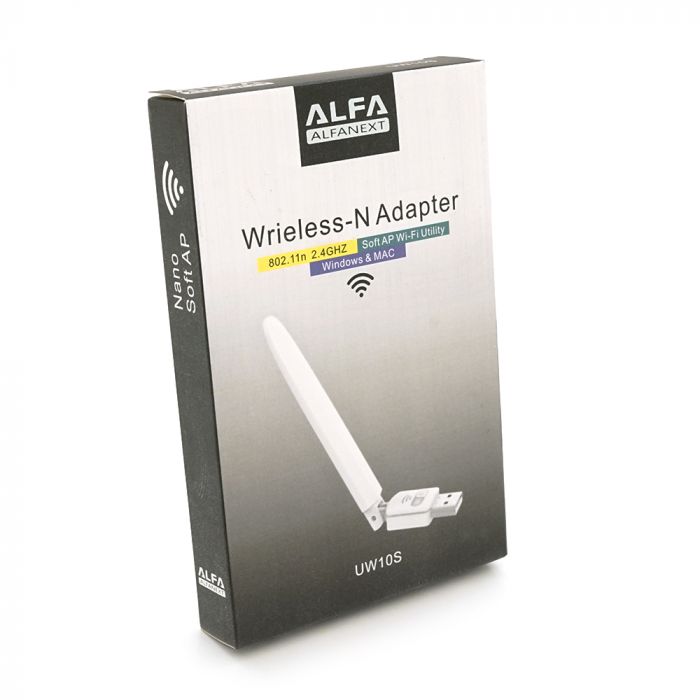 
					Бездротовий мережевий адаптер з антеною 10см Wi-Fi-USB LV-UW10SRK - 8188, 802.11bgn, 150MB, 2.4 GHz, WIN7 / XP / Vista / 2K / MAC / LINUX, Blister Q