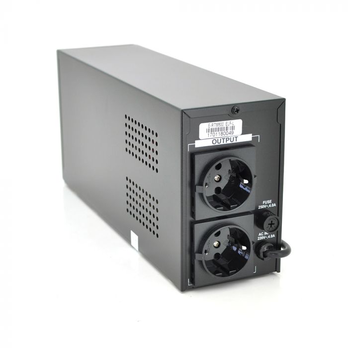 
					ДБЖ Ritar E-RTM800 (480W) ELF-L, LED, AVR, 2st, 2xSCHUKO socket, 1x12V9Ah, metal Case Q4 (370*130*210)  5,8кг (310*85*140)