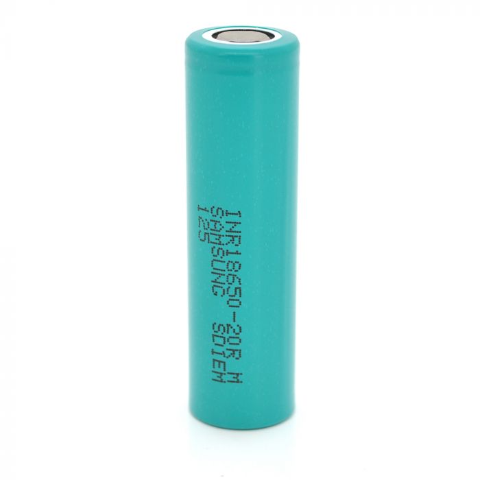 
					Акумулятор Li-Ion 18650 Samsung INR18650-20R, 2000mAh, 22A, 4.2/3.7/2.5V, GREEN, 2 шт в упаковці, ціна за 1 шт