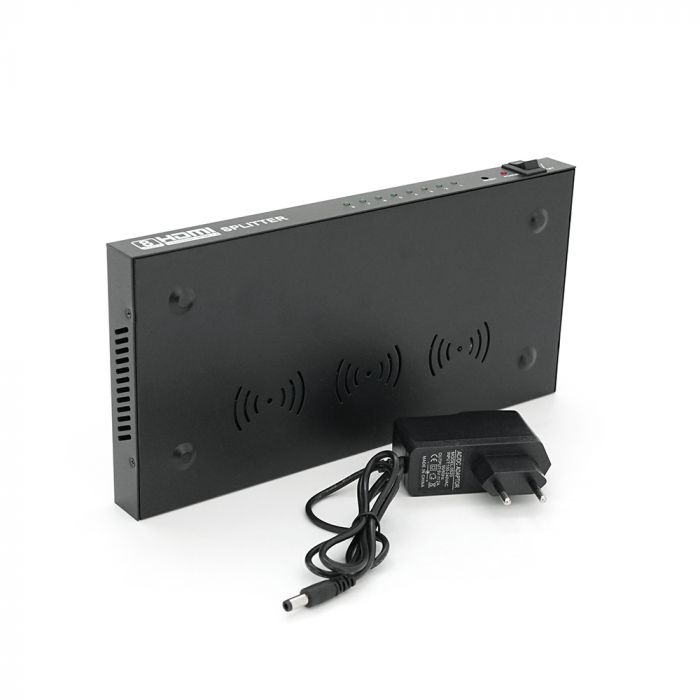 
					Активний HDMI спліттер 1 => 8 портів, 1080р, DC5V / 2A