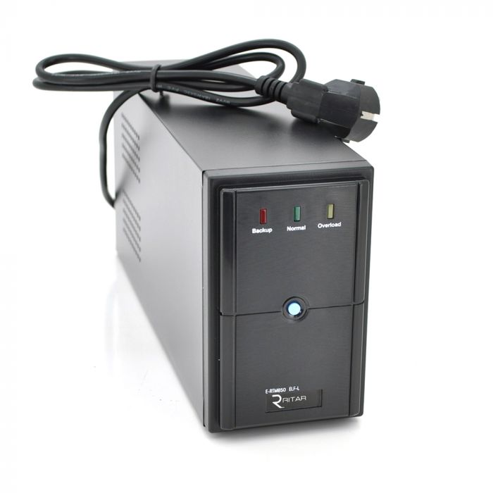 
					ДБЖ Ritar E-RTM850 (510W) ELF-L, LED, AVR, 2st, 2xSCHUKO socket, 1x12V9Ah, metal Case  Q4 (370*130*210)  5,8кг (310*85*140)