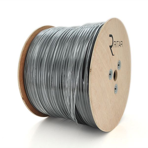 
					Кабель коакс. з живленням + трос RITAR BM305-RG59 + 2x0.5mm + 1x1.2mm, 0,81 мм.CU, 64x0.12m CCA жовтий екран, 75 Ом, FPE, 6,91мм чорна PVC, бухта 305м Q1