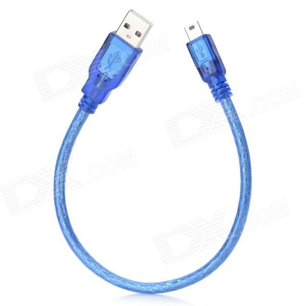 
					Кабель USB 2.0 RITAR (AM/Mini 5 pin) 0,3 м, синій прозорий
