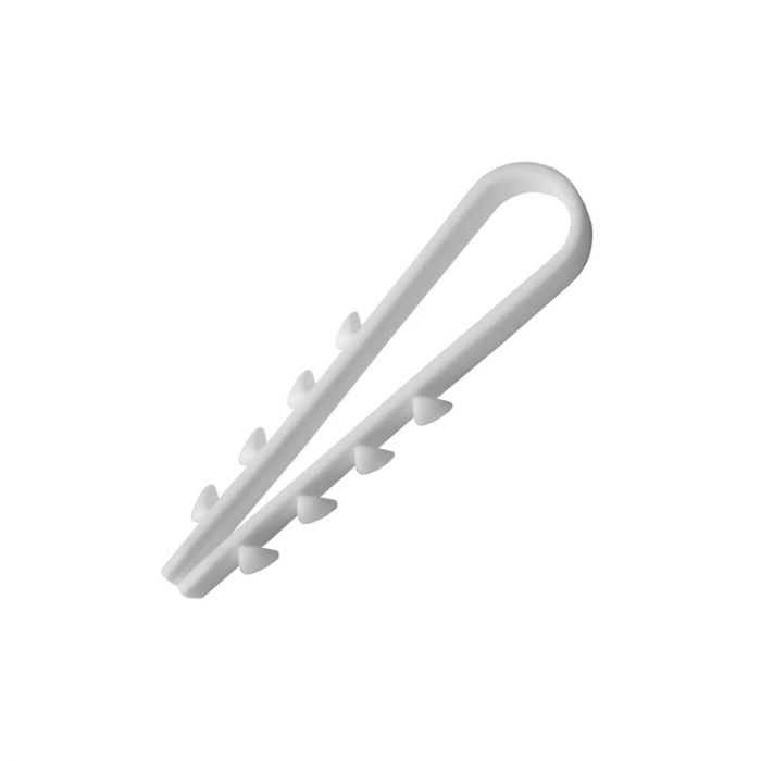 
					Затискач ялинка 8 mm для кругл. каб (100 шт) НЕЙЛОН, білі