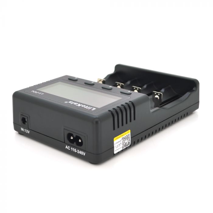 
					ЗУ універсальне Liitokala PD4, 4 канали, LCD дисплей, підтримує Li-ion, Ni-MH та Ni-Cd AA (R6), ААA (R03), AAAA, С (R14)
