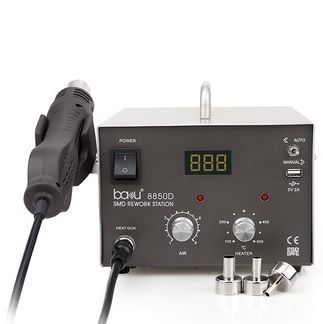 
					Паяльна станція BAKKU BA-8850D цифрова індикація, фен, паяльник