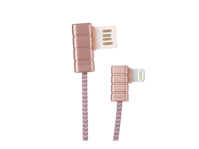 
					Кабель iKAKU Gallop series for iphone, Rose-Gold, довжина 1м, 2.4A, BOX