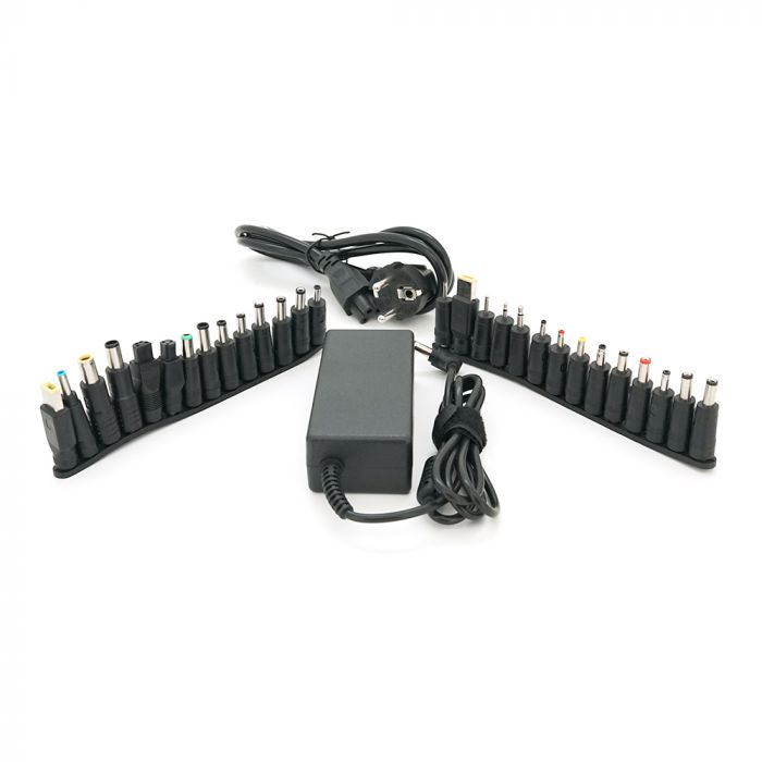 
					Універсальний БЖ 19V 3.42A 70W, корпус - пластмаса, ручне регулювання, 28 роз'ємів BOX