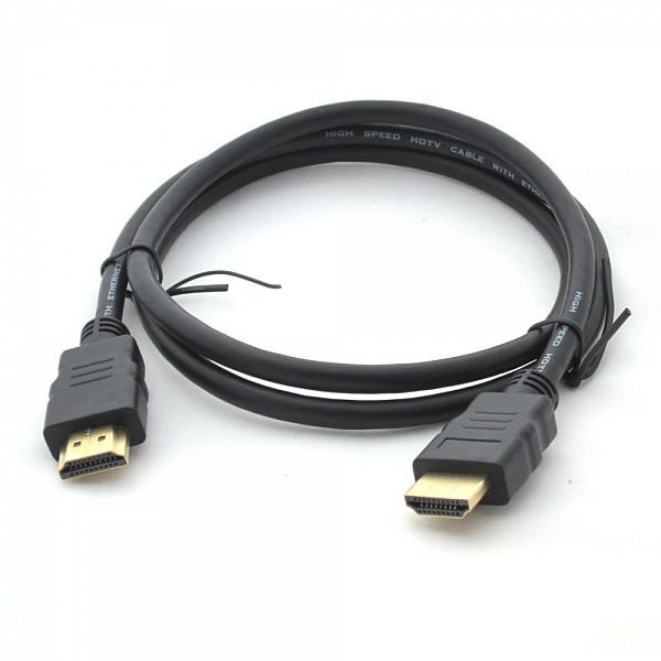 
					Кабель Merlion HDMI-HDMI HIGH SPEED 0.5m, v1.4, OD-7.5mm, круглий Black, коннектор Black, (Пакет) Q500
