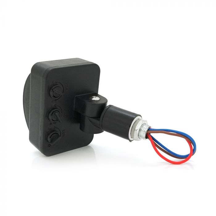 
					Датчик руху, 180 °, відстань макс. 12м, 220V, макс. навантаження 100Вт, Black