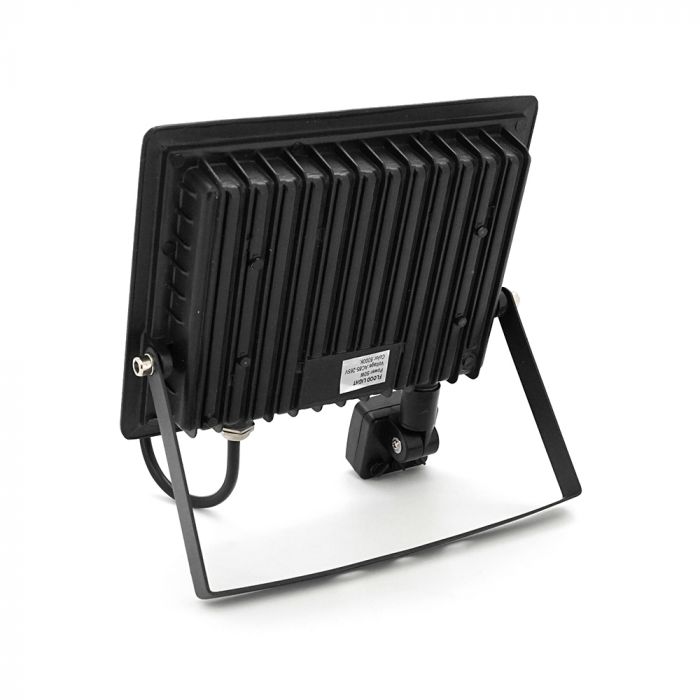 
					Прожектор LED з датчиком руху Ritar ZB-PGGY-50W, 50W, SMD2835, IP65, 4000Lm, 6500K (100%), Ra>70, 182*146*40mm, Black