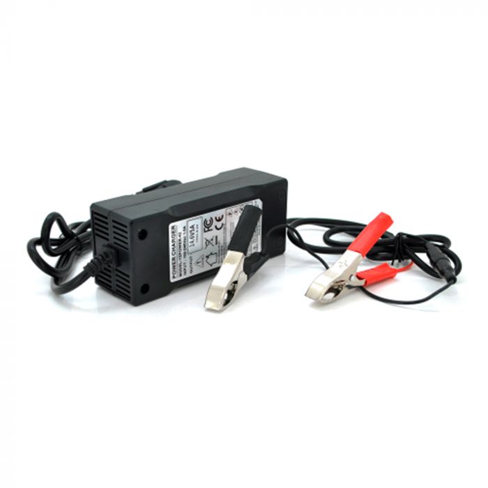 
					Зарядний пристрій Merlion для акумуляторів LiFePO4 12V(14,6V),4S,5A-60W + крокодили,BOX