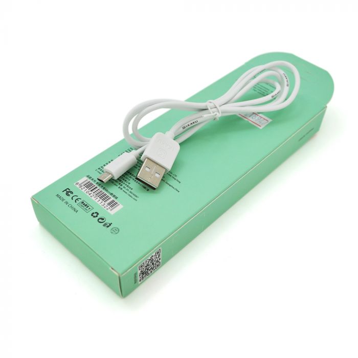 
					Кабель iKAKU KSC-285 PINNENG charging data cable series for micro, White, довжина 1м, 2,4А, BOX