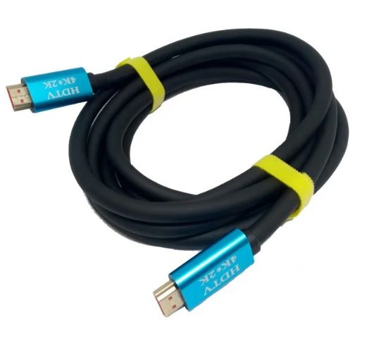 
					Кабель Merlion HDMI-HDMI 4Kx2K Ultra HD, 20.0m, v2,0, круглий Black, коннектор Blue, Blister-box, Q10