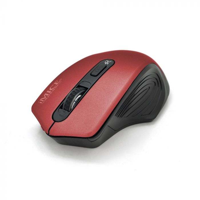 
					Миша бездротова iMICE G-1800, 4 кнопки, 800/1200/1600 DPI, 2.4Ghz 10м, Windows xp/Vista/Win7/8/10 Mac OS X, 2*AAA, Red, COLOR BOX, Q60