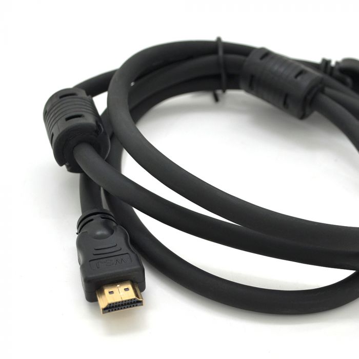 
					Кабель Ritar Premium PL-HD348 HDMI-HDMI Ultra HD 4K,1080P, 1.5m, v1,4, OD-7.3mm, з фільтром, круглий Black, коннектор Gold, Box, Q150