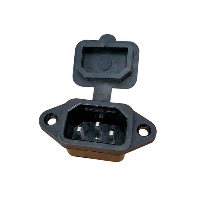 
					Вилка на корпус з кришкою C14, 250В, 10А, Black