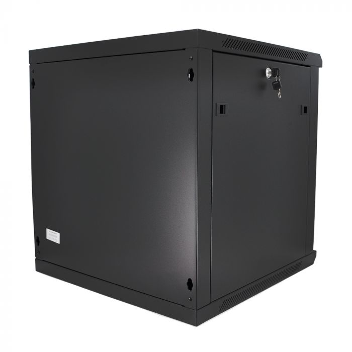 
					Шафа Merlion 18U, 600*600*897mm (Ш*Г*В)мм загартоване скло, чорна, сталь 1,2мм із замком (у розібраному вигляді!!!)