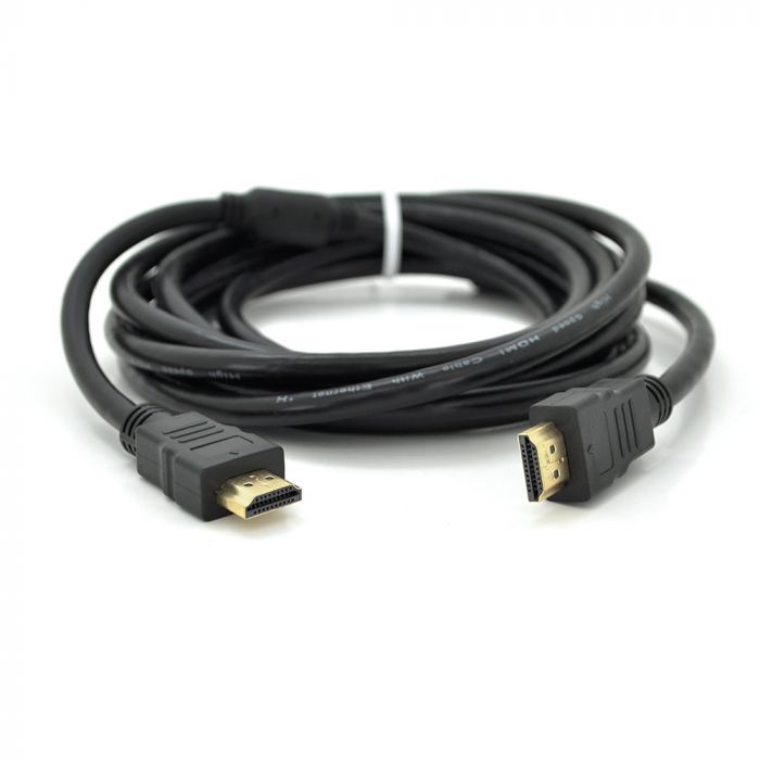 
					Кабель Premium Ritar PL-HD94 HDMI-HDMI Ultra HD 1080P, 2.0m, v1,4, OD-7.3mm, з фільтром, круглий Black, конектор Gold, Пакет, Q120