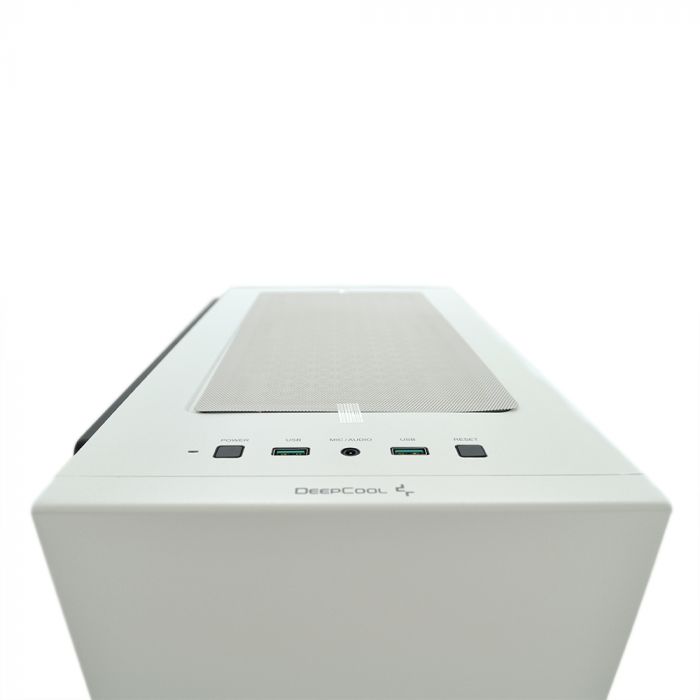 
					Корпус DeepCool 110Limiteb - 0.5mm ABS+SPCC+загартоване скло, ITX, 1x3.0 USB+1x2.0 USB+Audio, Video card≤320mm, (400x225x431mm), без БП, White