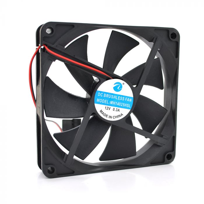 
					Кулер для охлождення серверних БП MH14025HSL DC sleeve fan 2pin - 140 * 140 * 25мм, 12V, 2300об / хв
