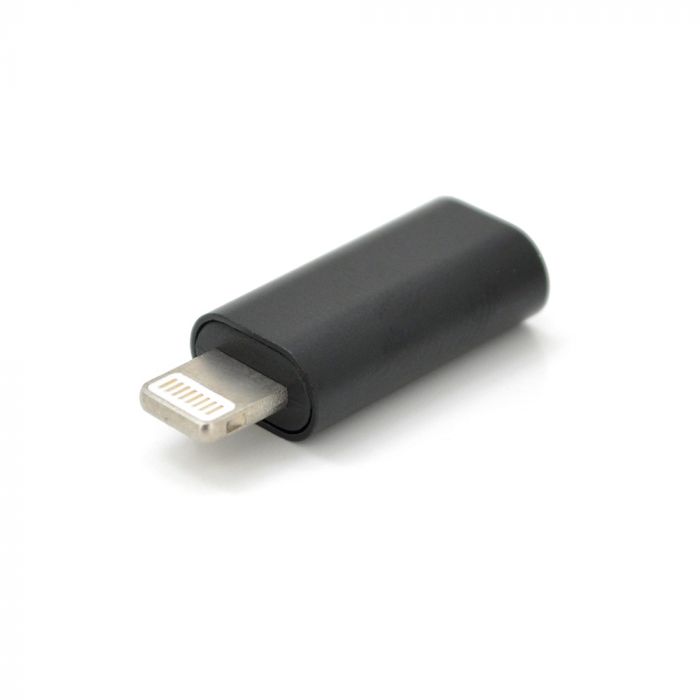 
					Перехідник Lighting(M) => Type-C (F), Black, OEM