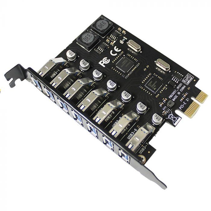 
					Контролер PCI-Е => USB 3.0, 7 портів, 5Gbps, BOX