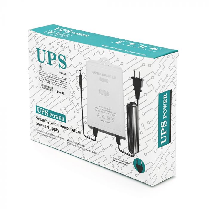 
					Імпульсний UPS із вбудованим АКБ Mini Outer UPS1202, 12V 2А; акб Lithium 0,6А; Plastic Box IP40; В130/Ш80/Г33мм; кріплення
