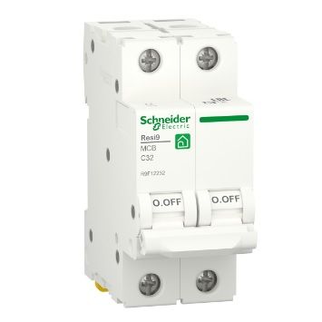 
					Автоматичний вимикач Schneider RESI9 32А, 2P, крива, 6кА