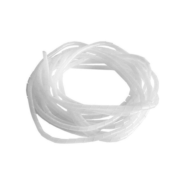 
					Спіральний кабельний організатор діаметр, 14mm, довжина 6m, White