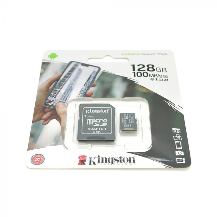 
					Карта пам'яті Kingston Canvas microSDHC Class 10 UHS-I, 128GB