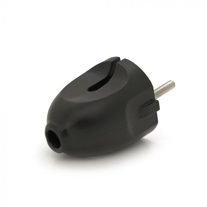 
					Вилка без заземлення 6А 250V A113B, Black Q50