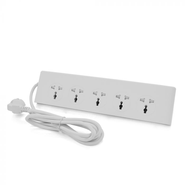 
					Мережевий фільтр LDNIO SC10610, 10 Розеток + 5 USB+Type-C, 2 м, перетин 3х0, 75мм, White, Box