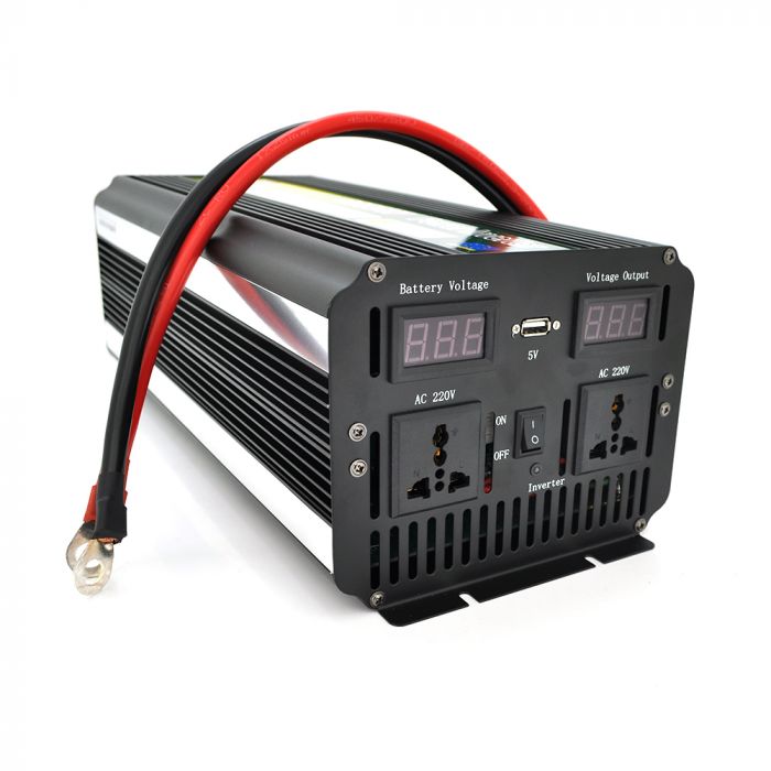
					Інвертор напруги Voltronic Wm-9000 (5400Вт), 12/220 з апроксимованою синусоїдою, 2 універсальні розетки + USB, клем