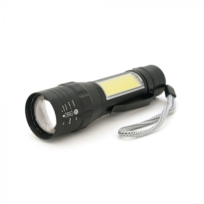
					Фонарик Bailong BL-19, 3+1 режим, алюминий, встроенный аккум,USB кабель, Box