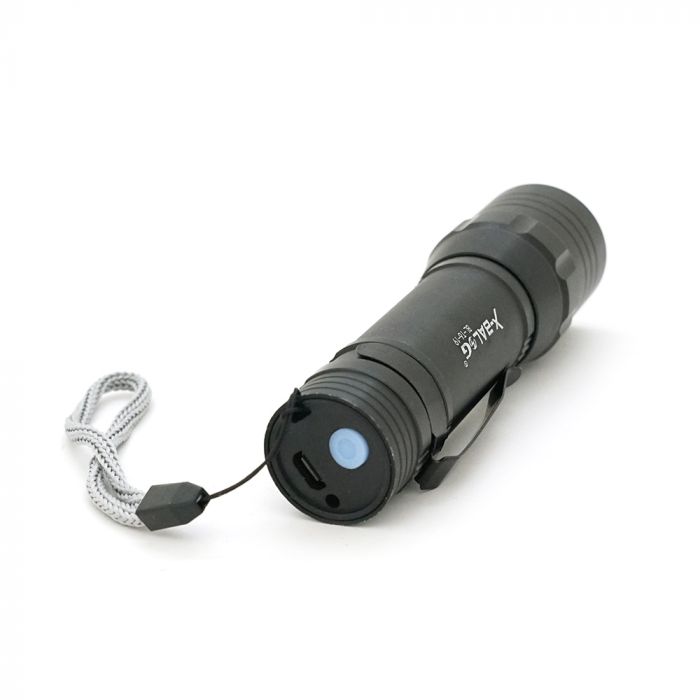 
					Фонарик Bailong BL-19, 3+1 режим, алюминий, встроенный аккум,USB кабель, Box