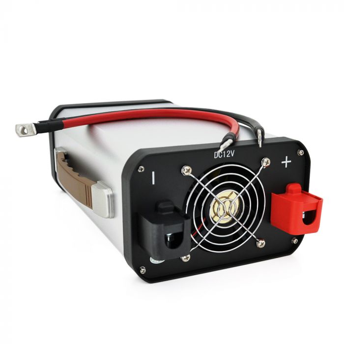 
					Інвертор напруги AEV5500W, 12/220V з апроксимованою синусоїдою, 2 універсальні розетки, 2*USB (DC:5V/2.4A), клемні дроти, BOX