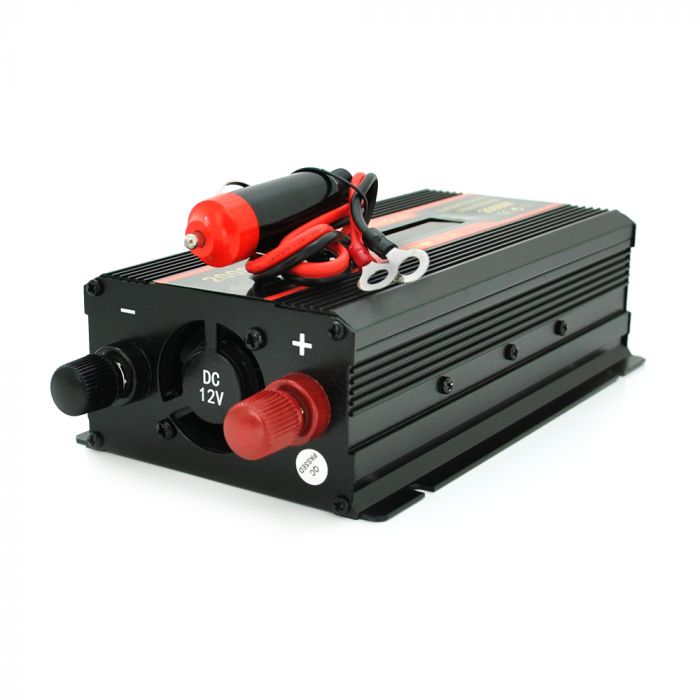 
					Інвертор напруги CARMAER2000W (1000Вт), 12/220V з апроксимованою синусоїдою, 1Shuko, 2*USB (DC:5V/2A), крокодили+ прикурювач, Q20