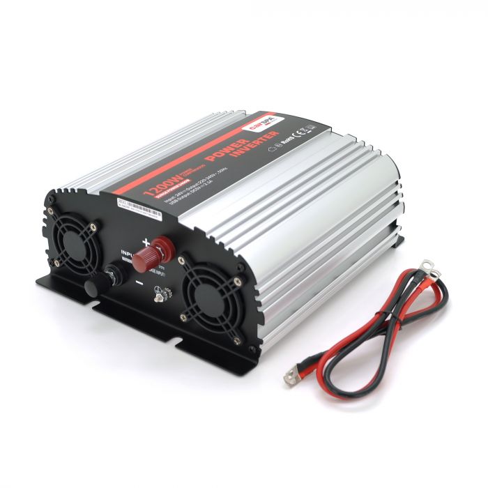 
					Інвертор напруги Carspa-1200-242 (1200Вт), 12/220V, approximated,  2Shuko, USB, клеми, Box Q4