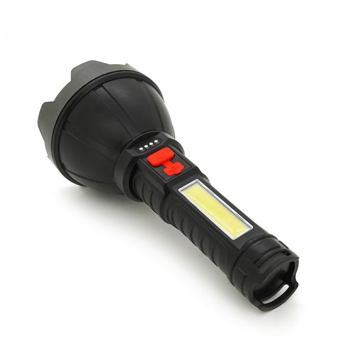 
					Ліхтар ручний LANTERNA ZJ-05, 1W Led CreeXPE+COB, 3+1 режим, вбудований аккум, корпус міцний пластмас, індикатор, USB кабель, IP40. 190х83х34, Box
