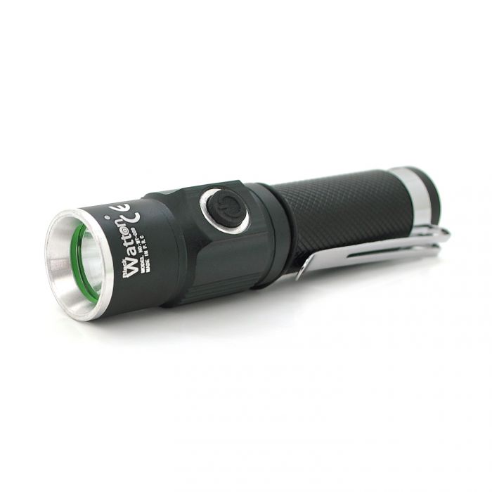 
					Ліхтар ручний Watton WT-089, 1LED CREE Q5, 3W, 3 режими, Black, IP40, СЗУ, 100х26х26мм, BOX